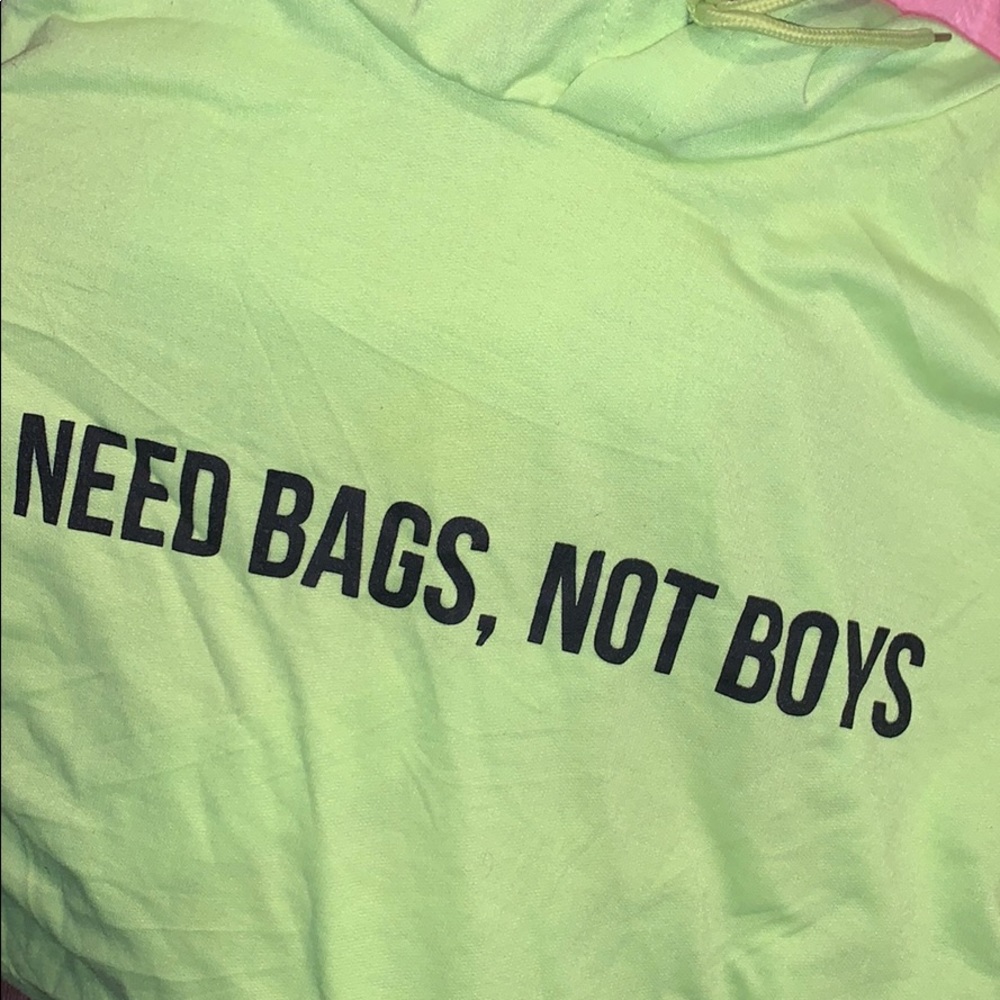 “ i need bags not boys “ Hoodie Dress